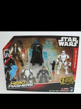 Star Wars Hero Mashers 5-Pack Action Figures - Black, White & Blue Accents